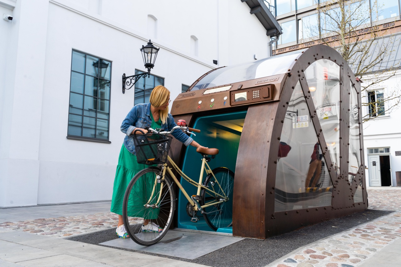 The first automatic underground bicycle parking in Poland has been launched