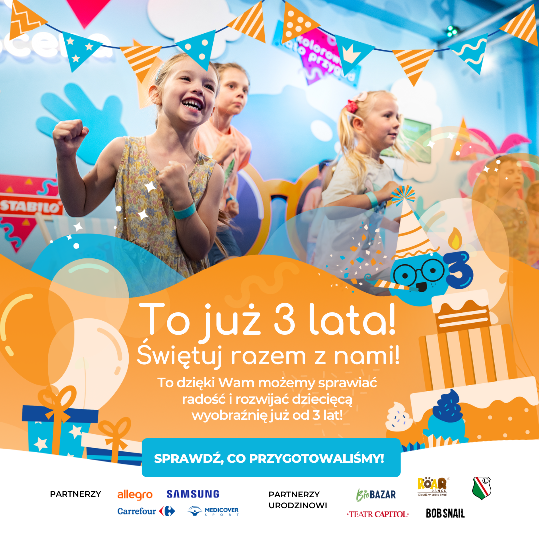 3. urodziny Smart Kids Planet w Fabryce Norblina – dwa dni pełne zabawy, nauki i radości!